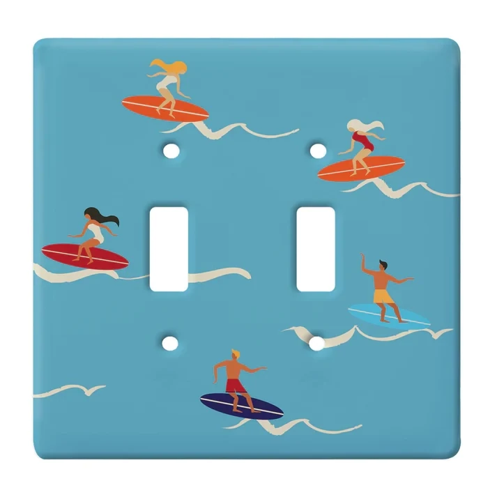 Hang Ten Double Switch Plate