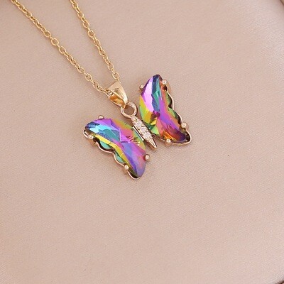 Butterfly Multicolor Necklace