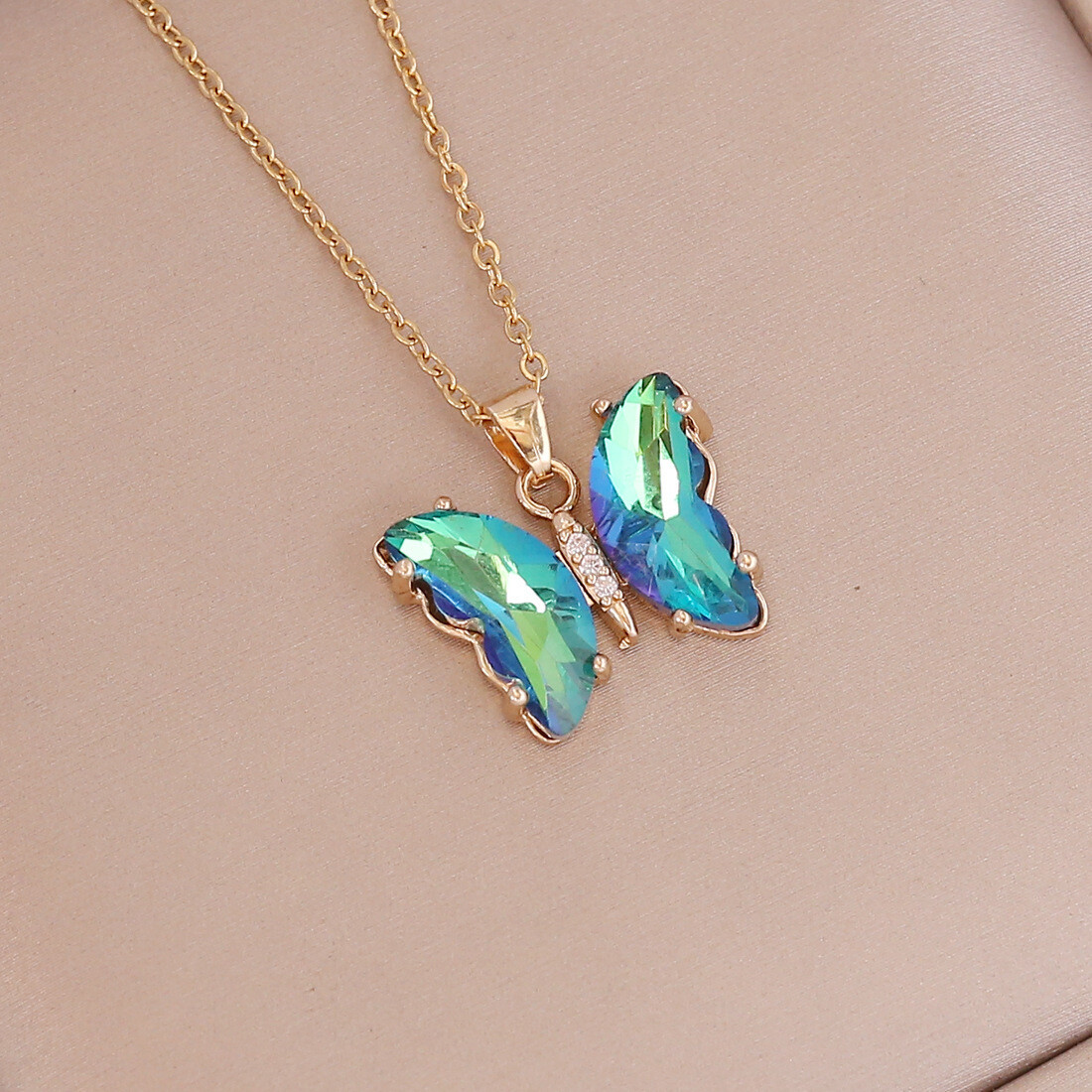 Butterfly Green Necklace