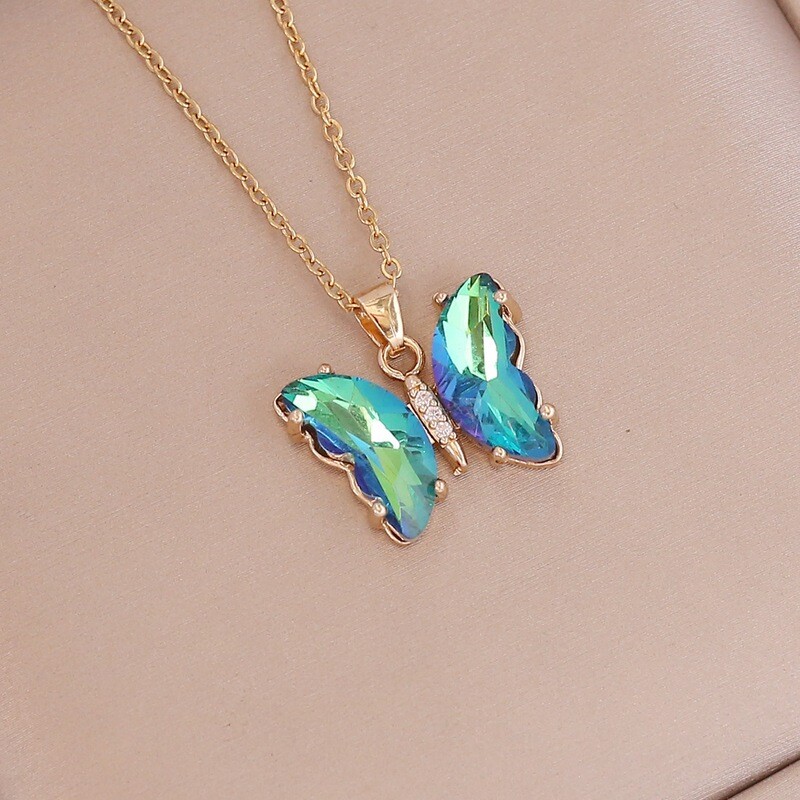 Butterfly Green Necklace