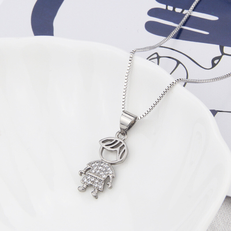 ​Little Boy Necklace Platinum