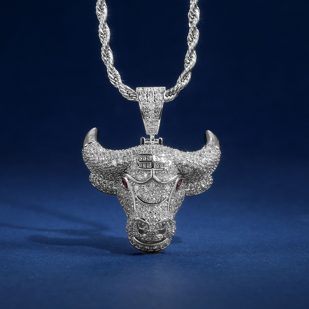 Zodiac Bull Head Pendant Necklace