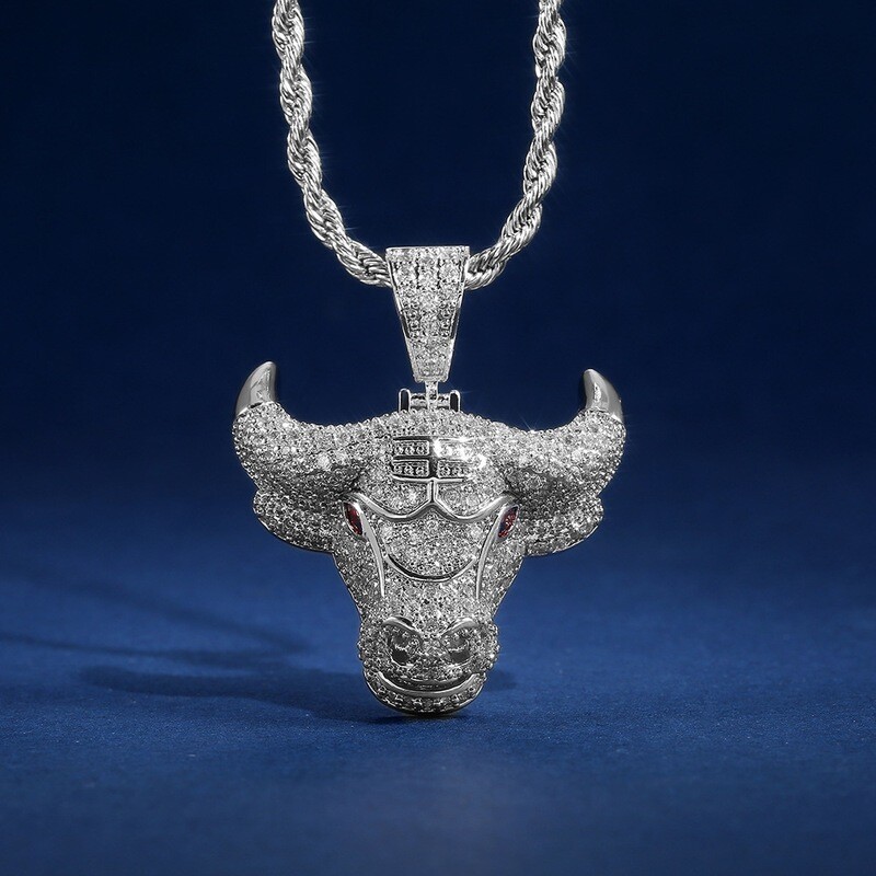 Zodiac Bull Head Pendant Necklace