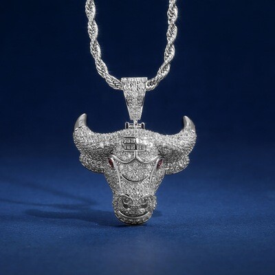 Zodiac Bull Head Pendant Necklace
