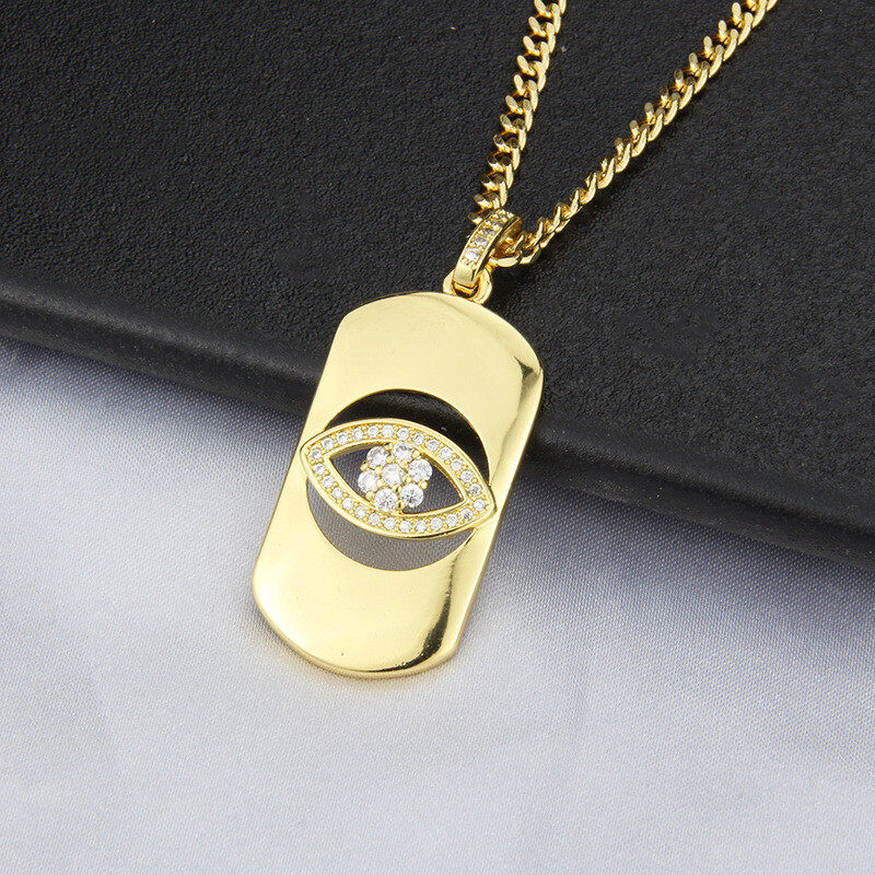 ​Men Gold Eye Necklace