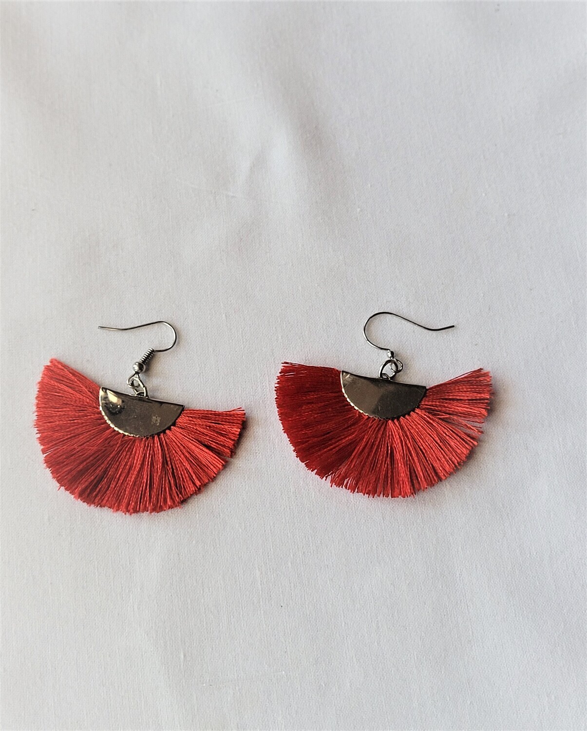 ​Tassel Red Earring