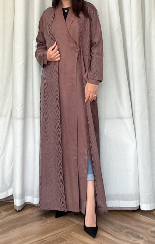 Ripple Abaya in Chocolate