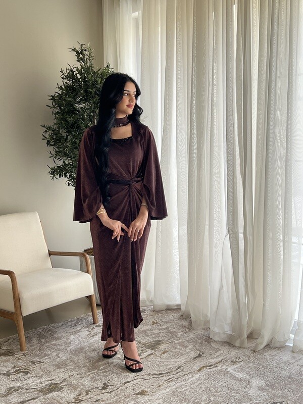 Lilia Shimmer  Multi-wrap Dress