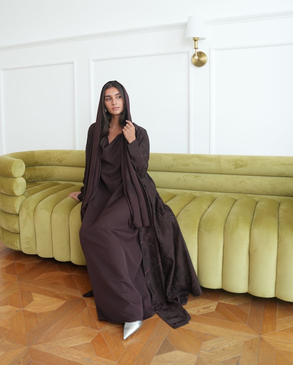 Chocolate Eden Abaya Set