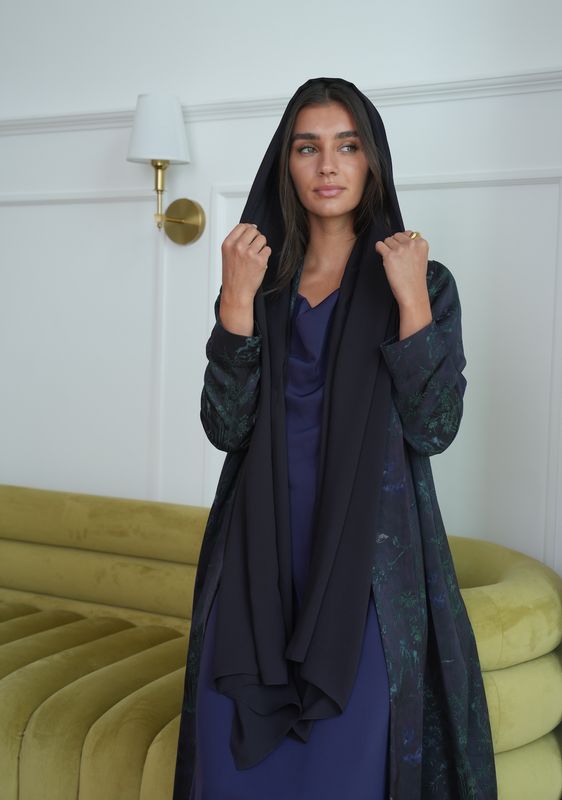 Purple Eden Abaya Set