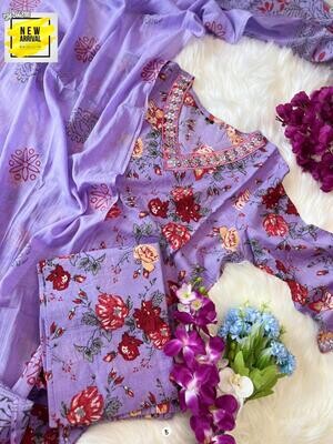 Floral Afghani Suit Set