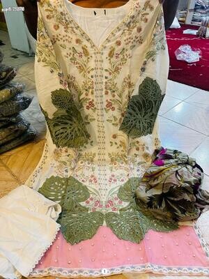 Original Pakistani Suits in India: Embroidered Unstitched Set