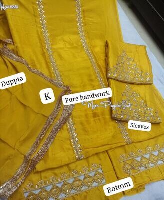 Haldi Suit for Women - Vibrant Yellow Ethnic Ensemble