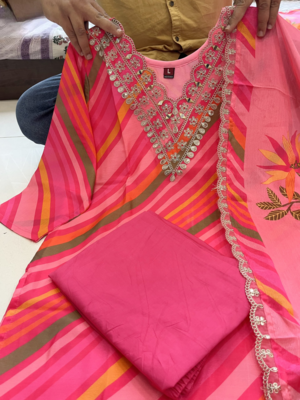 Stunning Heavy Chinon Kurta Set for Women - Shop Now!