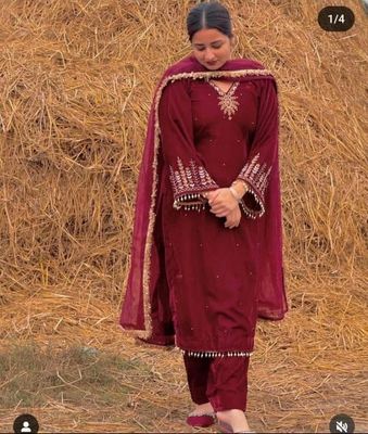 Velvet Salwar Kameez