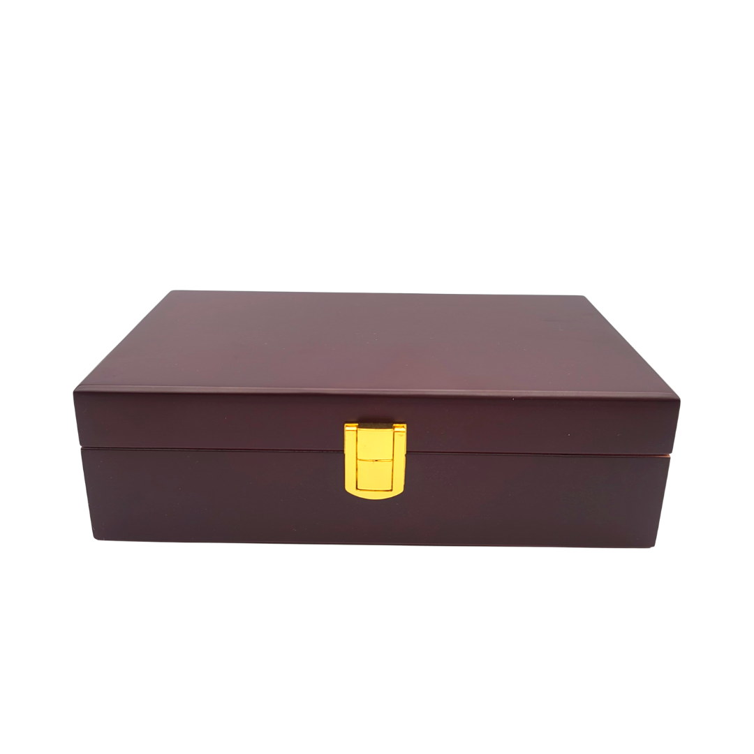Wood Travel Humidor for 10 cigars.