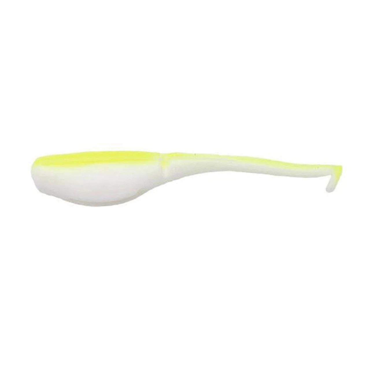 Bobby Garland 2.25&quot; Baby Shad Swim&#39;R Bone White/Chartreuse