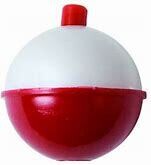 Carlisle K&amp;E 2&quot; Red&amp;White Round Bobber