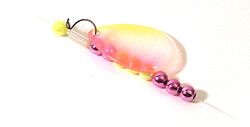 Dutch Fork Custom Lures 10&quot; Fluoro Carbon Crawler Harness Pink Lemonade