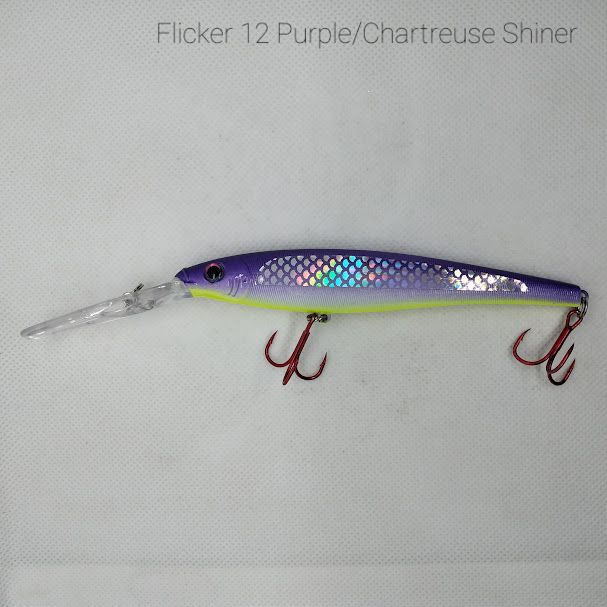 #128 Purple/Chartreuse Shiner Krankie Flicker 12