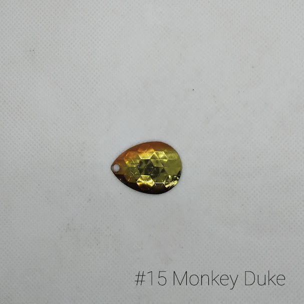 #15-S Monkey Duke W/Silver Back Size 4 3pk Krankie Lure Colorado Blades