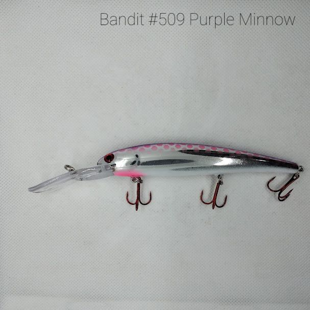 #509 Purple Minnow Walleye Deep Diver