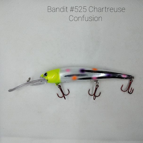 #525 Chartreuse Confusion Walleye Deep Diver