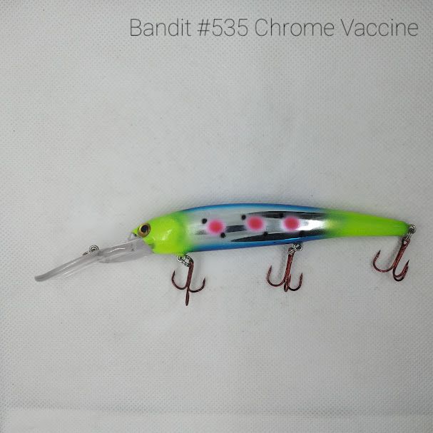 #535 Chrome Vaccine Walleye Deep Diver