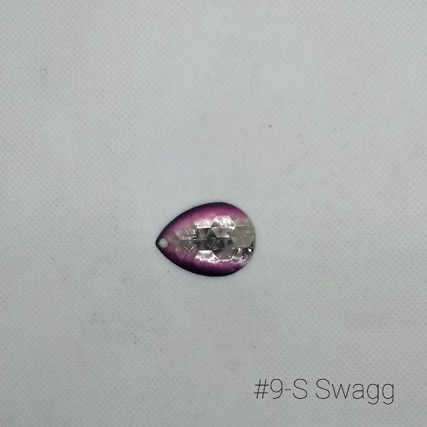 #9-G Swagg W/Gold Back Size 3 3pk Krankie Lure Colorado Blades