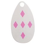 Indiana Spinner Blade-Glow w/5 Pink Diamonds-Size 4