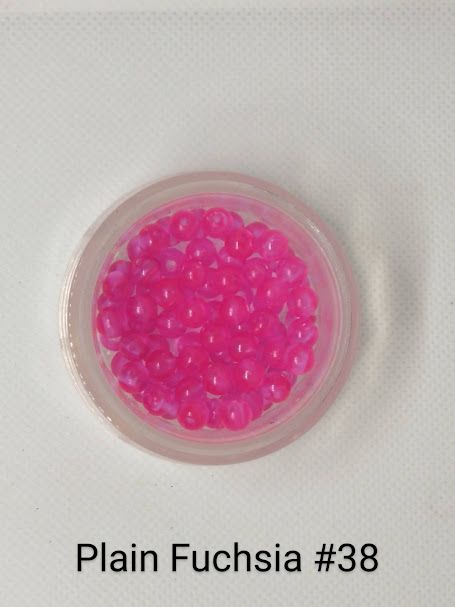 6mm Plain Fushia Beads 1lb Bag