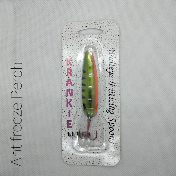Antifreeze Perch W/Gold Back #41 Walleye Enticing Spoons 2-3/4&quot;
