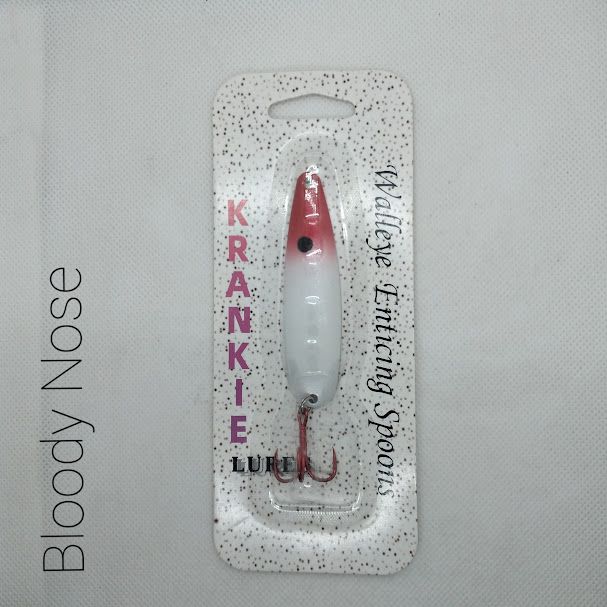 Bloody Nose W/Gold Back #14 Walleye Enticing Spoons 3-3/4&quot;