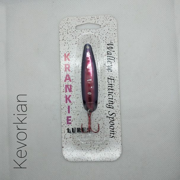 Kevorkian W/Gold Back #7 Walleye Enticing Spoons 3-3/4&quot;