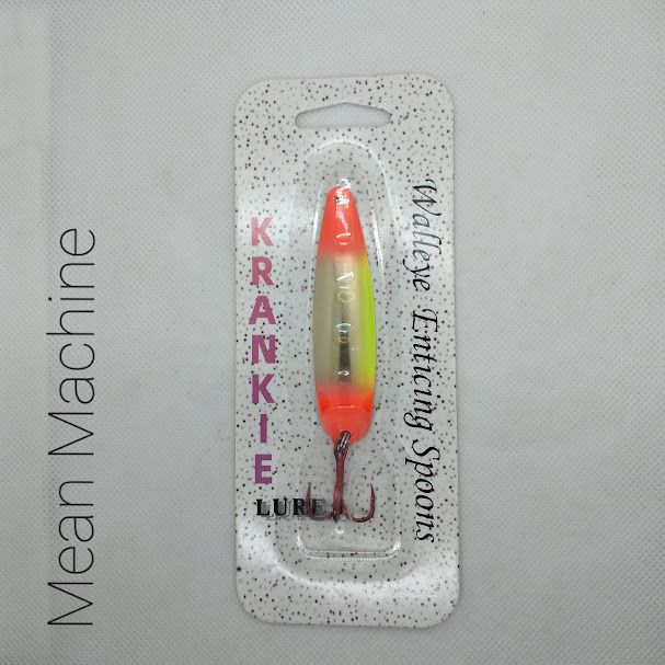 Mean Machine W/Gold Back #40 Walleye Enticing Spoons 2-3/4&quot;
