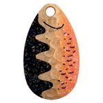 Indiana Spinner Blades Orange Hammered Brass Perch Crystal Size 5