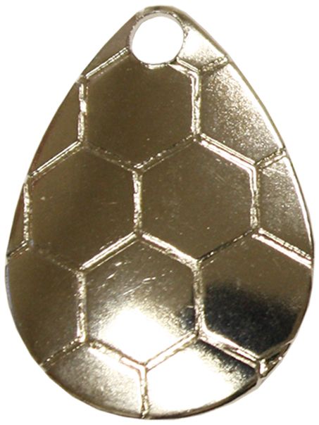 Colorado Hexagon Spinner Blade-Raw Steel-Size 4