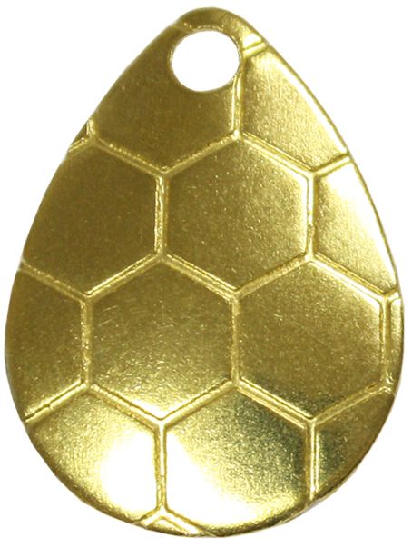 Colorado Hexagon Spinner Blade-Brass-Size 3