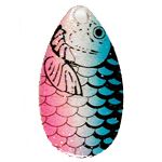 Indiana Spinner Blades Fish Scale Crystal Rainbow Size 4