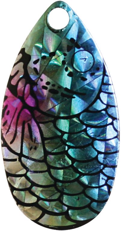 Indiana Spinner Blade-Size 5-Rainbow Dye Foilistic