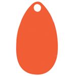 Orange Painted Indiana Spinner Blades Size 3
