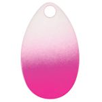 Indiana Spinner Blade-White with Pink Splash-Size 5