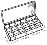 Tackle Storage Box 18 Slots