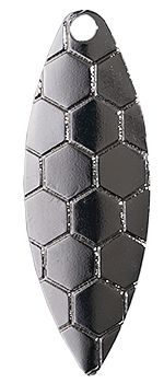 Willowleaf Hexagon Spinner Blade-Nickel Plated Brass-Size 4 1/2