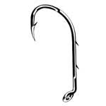 Bait Holder Hook Down Eye Forged Size 4 Bronze