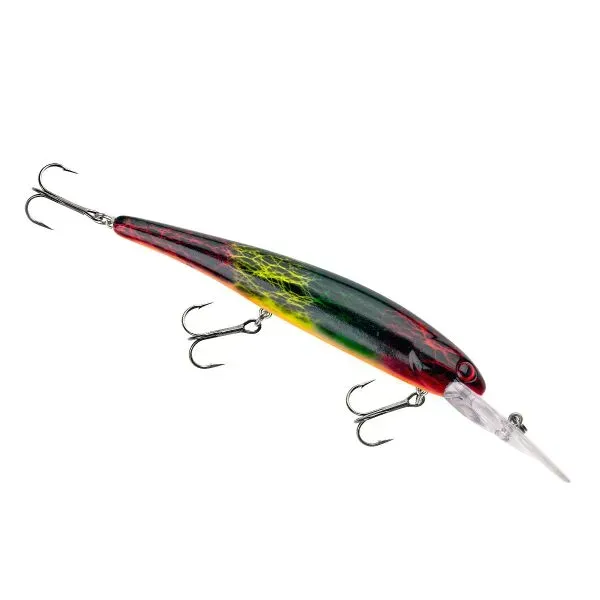 Bandit Suspending Minnow Red GreenYellow Black Lace