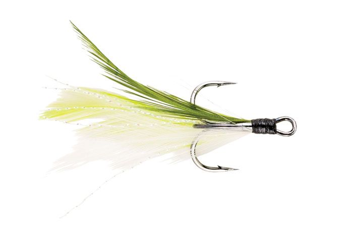 Berkley Fusion19 Fethered Treble White Chartreuse Size 2