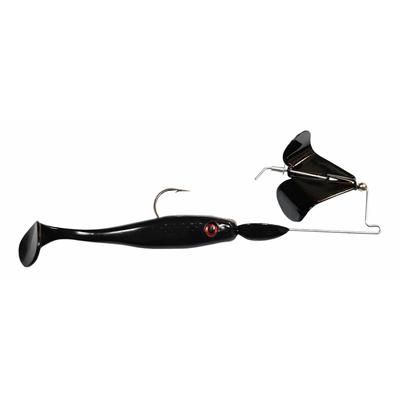 Big Bite Suicide Shad 1/4oz. Black Blade/Black