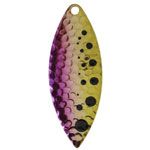 HAMMERED NICKLE DOT WILLOWLEAF SPINNER BLADE 4.5