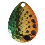 Hammered Nickle Dot Firetiger Colorado Blades Size 4 3pk